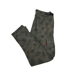Levi's Cargo Pants Mens W30 Green Camo Fresh Leaves Justin Timberlake